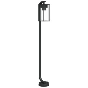 vidaXL Candeeiro de ch&atilde;o para exterior 100 cm a&ccedil;o inoxid&aacute;vel preto
