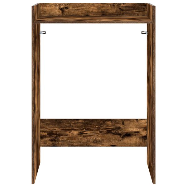 vidaXL Arm&aacute;rio para M&aacute;quina de Lavar Carvalho Defumado