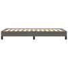 vidaXL Estrutura de cama 100x200 cm couro artificial cinzento