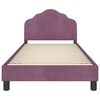 vidaXL Estrutura de Cama Infantil com Cabeceira Roxo 90 x 200 cm