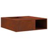 vidaXL Fire Pit Castanho 100 x 100 x 30 cm