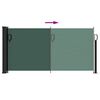 vidaXL Toldo lateral retr&aacute;til 100x300 cm verde-escuro