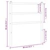 vidaXL Cabeceira de cama 75 cm metal preto