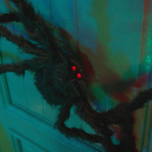 vidaXL Decora&ccedil;&atilde;o de Aranha de Halloween 3 pcs Preto 200 cm