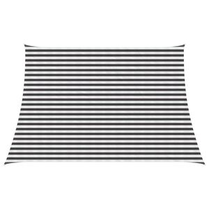 vidaXL Vela de Sombra Antracite e Branco 3 / 4 x 3 m HDPE