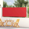 vidaXL Toldo lateral retr&aacute;til para p&aacute;tio 117x600 cm vermelho