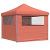 vidaXL Tenda p/ festas pop-up dobrável 4 paredes laterais terracotta