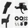 vidaXL Conjunto de Cabe&ccedil;a de Chuveiro Preto G 1 / 2 polegadas