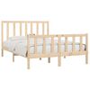 vidaXL Estrutura de cama pequena casal 120x190 cm pinho maciço