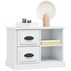 vidaXL Mesa de cabeceira 60x35,5x45 cm branco brilhante