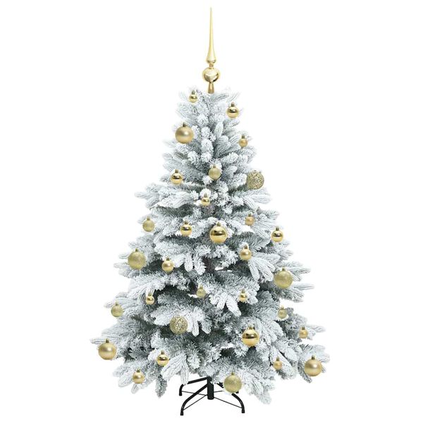 vidaXL Árvore de Natal Artificial com 150 LEDs Verde 120 cm PE e PVC