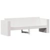 vidaXL Sof&aacute; de 3 lugares para jardim 189x60x62 cm pinho maci&ccedil;o branco