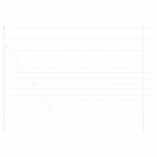 vidaXL Cerca de campo Prateado 25 x 1,4 m A&ccedil;o galvanizado