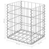 vidaXL Cestos gabi&atilde;o 2 pcs a&ccedil;o galvanizado 30x30x40 cm