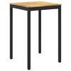 vidaXL Mesa de Bar de Jardim NAARDEN Branco e Preto 70 x 68,5 x 105 cm