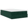 vidaXL Cama otomana com colch&atilde;o 120x190 cm veludo verde-escuro