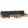 vidaXL 8 pcs conjunto de sof&aacute;s de jardim com almofad&otilde;es ac&aacute;cia maci&ccedil;a