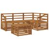 vidaXL Conjunto de Sof&aacute;s para Exterior 5 pcs Natural