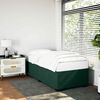 vidaXL Estrutura de cama sem colch&atilde;o 100x200 cm veludo verde-escuro