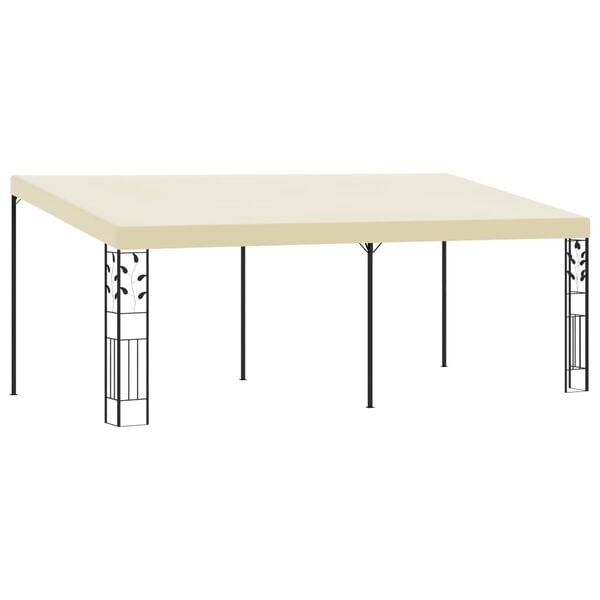 vidaXL Gazebo de parede 6x3x2,5 m creme