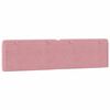 vidaXL Almofad&atilde;o de cabeceira 200 cm veludo rosa