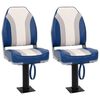 vidaXL Assentos de barco 2 pcs com pedestal rotativo a 360&deg;