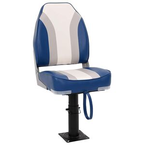 vidaXL Assento de barco c/ pedestal ajust&aacute;vel em altura rota&ccedil;&atilde;o 360&deg;