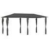 vidaXL Gazebo 2,98x5,3x2,59 m com capas para postes 160 g/m&sup2; antracite