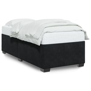vidaXL Estrutura de cama 90x200 cm veludo preto