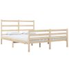 vidaXL Estrutura de cama pequena casal 120x190 cm pinho maciço