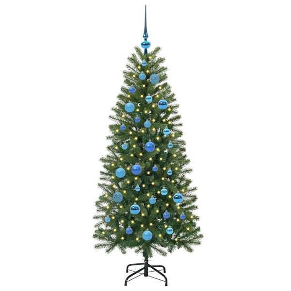 vidaXL &Aacute;rvore de Natal Artificial com 150 LEDs Verde 150 cm PE e PVC