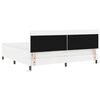 vidaXL Cama Box com colch&atilde;o Branco 200 x 200 cm Couro sint&eacute;tico