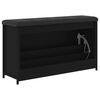 vidaXL Banco sapateira com gaveta articulada 102x32x56 cm preto