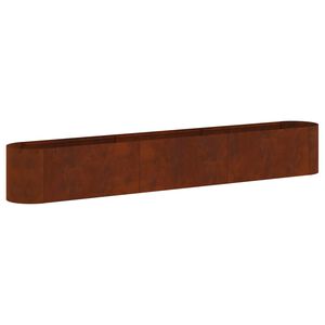 vidaXL Cama de Jardim Elevada A&ccedil;o Corten 280 x 40 x 40 cm