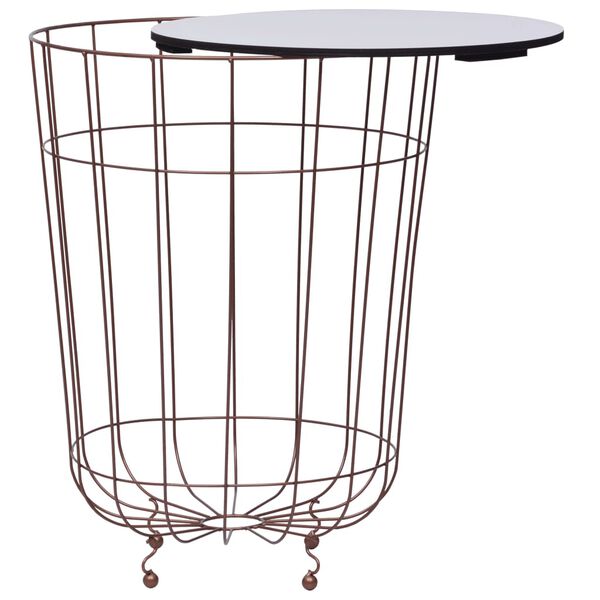 vidaXL Mesa de centro Ø 40 cm dourado