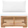vidaXL 5 pcs conjunto lounge jardim c/ almofad&otilde;es madeira teca maci&ccedil;a