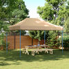 vidaXL Tenda de Festa Bege 279 x 410 x 315 cm Tecido Oxford