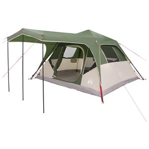 vidaXL Barraca Familiar Verde 305 x 275 x 190 cm Poli&eacute;ster e A&ccedil;o