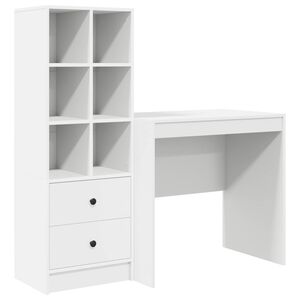vidaXL Mesa Branco 125,5 x 50 x 127 cm 2 unid.