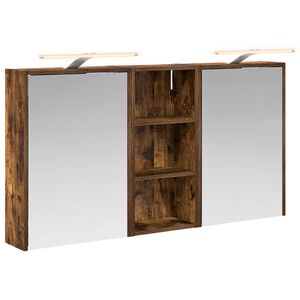 vidaXL Conjunto de Arm&aacute;rios para Banheiro 3 pcs 116 x 16 x 62,5 cm