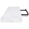 vidaXL Prateleira de Parede 4 pcs M&aacute;rmore Branco 120 x 23,5 x 4 cm