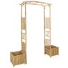 vidaXL Arco de Jardim Natural 177 x 40 x 205 cm Bambu