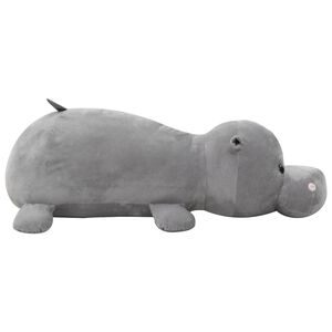 vidaXL Hipop&oacute;tamo de peluche cinzento