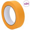 vidaXL Fitas de M&aacute;scara para Pintores 24 pcs Amarelo 30mm x 50m Papel