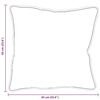 vidaXL Almofada com travesseiro 2 pcs Branco 61 x 41 x 20 cm Poli&eacute;ster