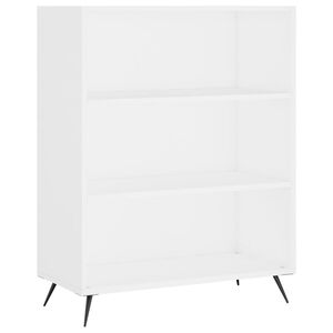 vidaXL Estante 69,5x32,5x90 cm derivados de madeira branco