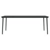 vidaXL 9 pcs conjunto de jantar para jardim preto