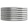 vidaXL Canteiro elevado jardim 620x80x36cm a&ccedil;o galvanizado prateado