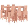 vidaXL 7 pcs conjunto de bar para jardim madeira de douglas maci&ccedil;a