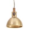 vidaXL Candeeiro suspenso industrial redondo 25 W 30 cm E27 bronze